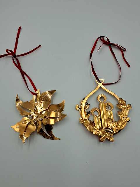 Georg Jensen Forgyldt Juleornamenter